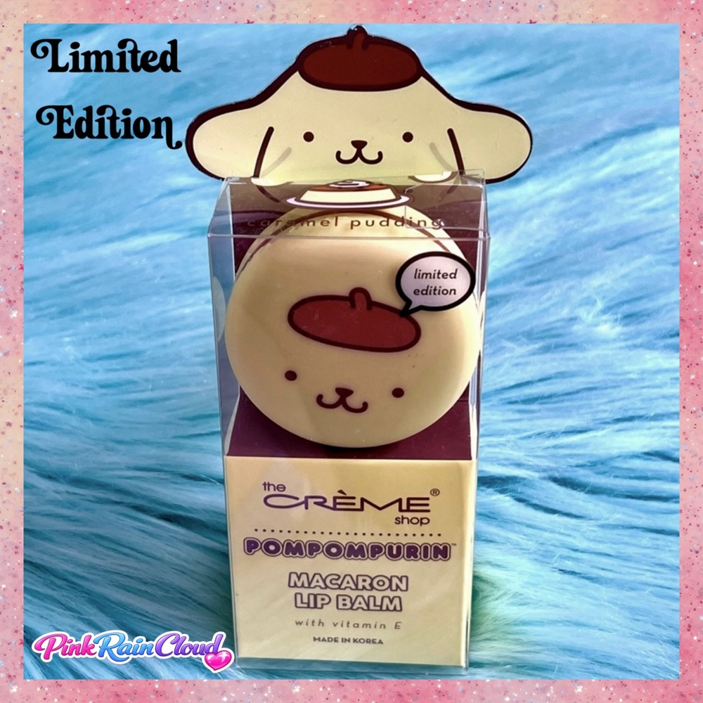 Crème Shop x Sanrio Caramel Pudding Pompompurin Macaron Lip Balm Limited Edition